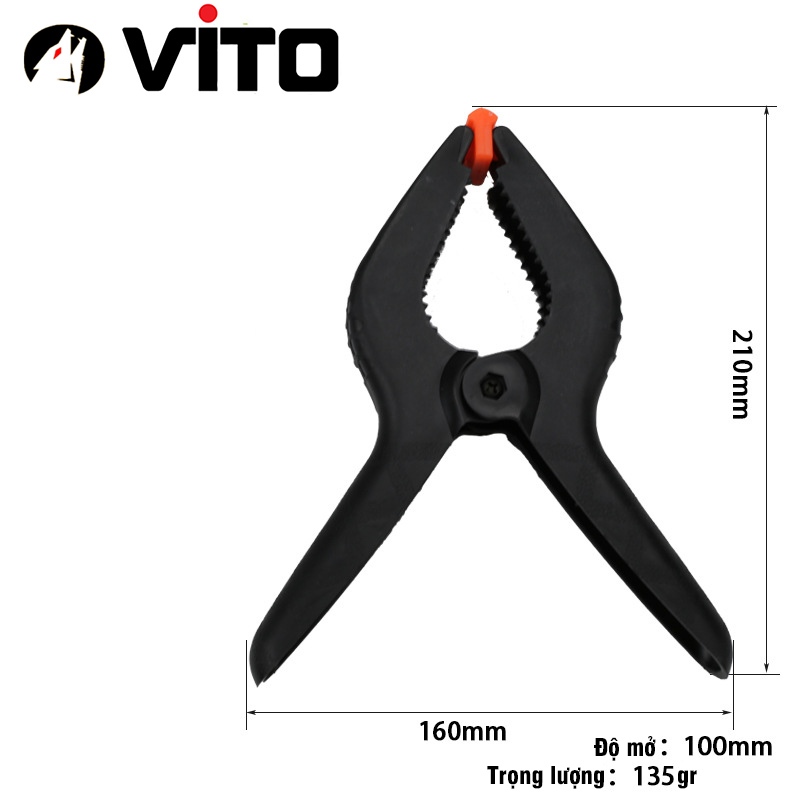 Kẹp gỗ nhanh chữ A  - Kẹp lò xo nhựa