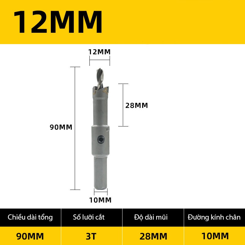 Mũi Khoét Inox, Sắt,Thép VITO Chất Liệu Hợp Kim TCT Đúc Nguyên Khối Chuyên Dụng