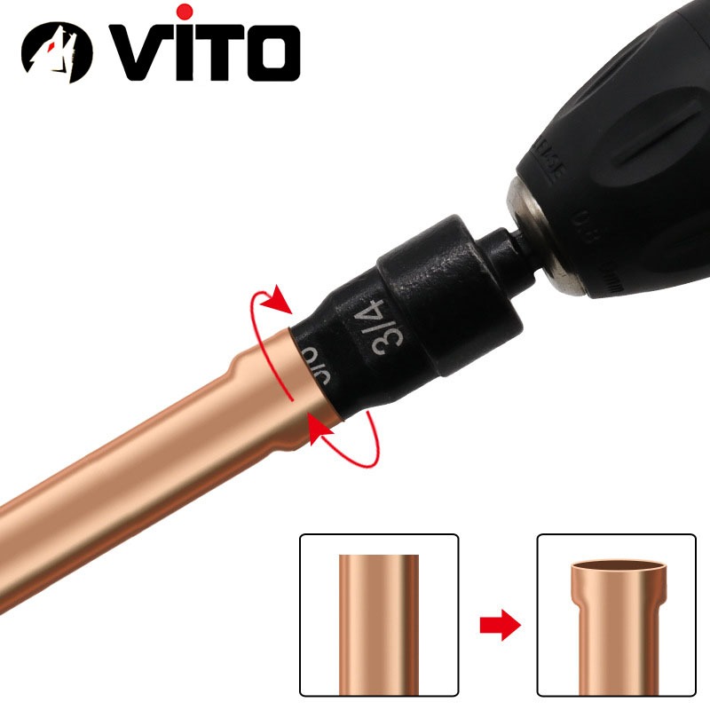 Mũi Tháp Nong Ống Đồng Điều Hoà Điện Nước Chân Lục Giác 5 Trong 1 VITO Chuyên Nong, Loe Ống