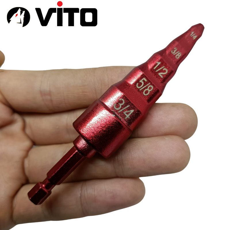 Mũi Tháp Nong Ống Đồng Điều Hoà Điện Nước Chân Lục Giác 5 Trong 1 VITO Chuyên Nong, Loe Ống