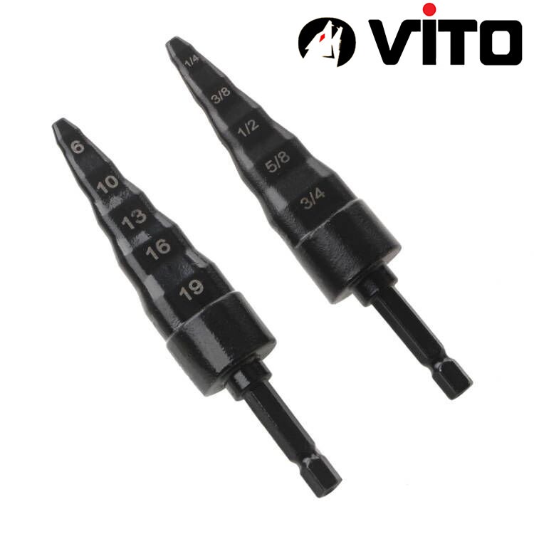 Mũi Tháp Nong Ống Đồng Điều Hoà Điện Nước Chân Lục Giác 5 Trong 1 VITO Chuyên Nong, Loe Ống