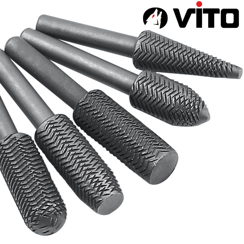 Bộ 5 Mũi Khoan Mài Kim Loại Cán 6mm Chuyên Dụng Chất Lượng Cao VITO