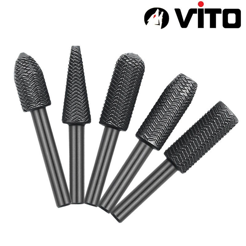 Bộ 5 Mũi Khoan Mài Kim Loại Cán 6mm Chuyên Dụng Chất Lượng Cao VITO