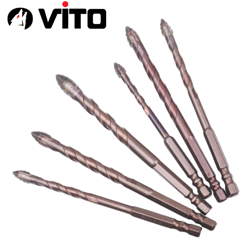 Mũi Khoan V3 Đa Năng Đầu Xẻ Rãnh Chống Vỡ Bản Mới 2025 VITO Khoan Tường, Gạch Men, Gỗ, Đá, Kính