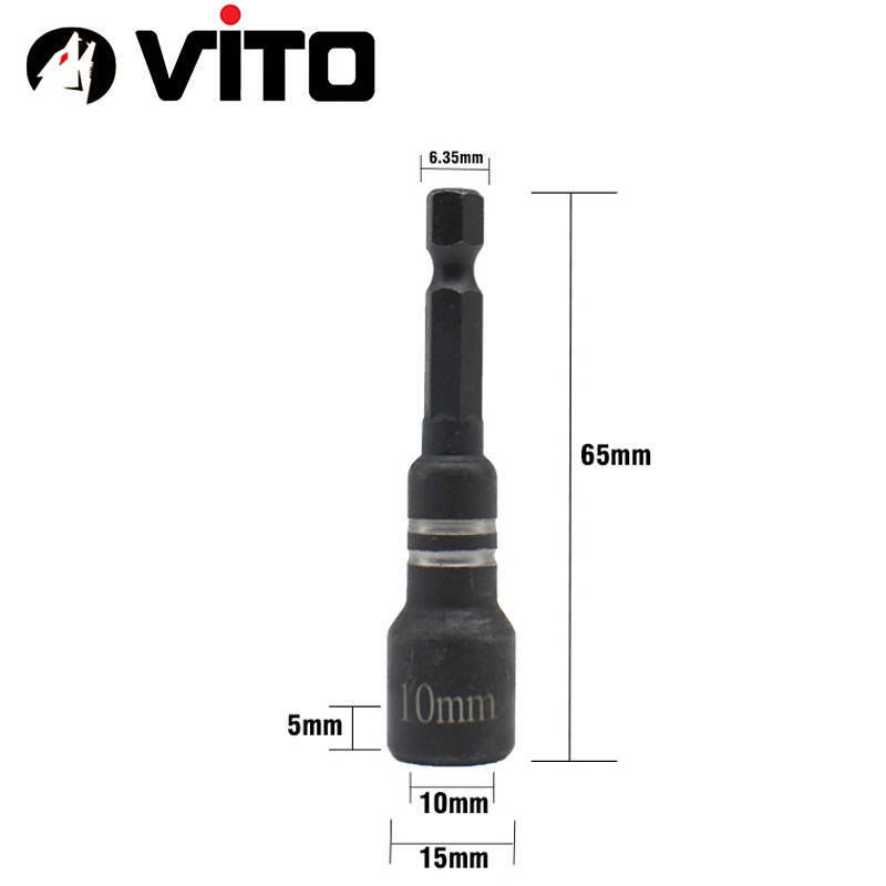 Đầu Bắn Vít Tôn Nam Châm Vĩnh Cửu Chất Liệu Thép S2 Độ Cứng Cao Chuyên Dụng  VITO