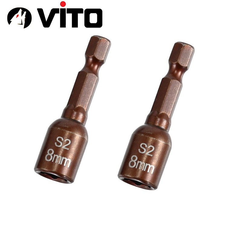 Đầu Bắn Vít Tôn Nam Châm Vĩnh Cửu Chất Liệu Thép S2 Độ Cứng Cao Chuyên Dụng  VITO