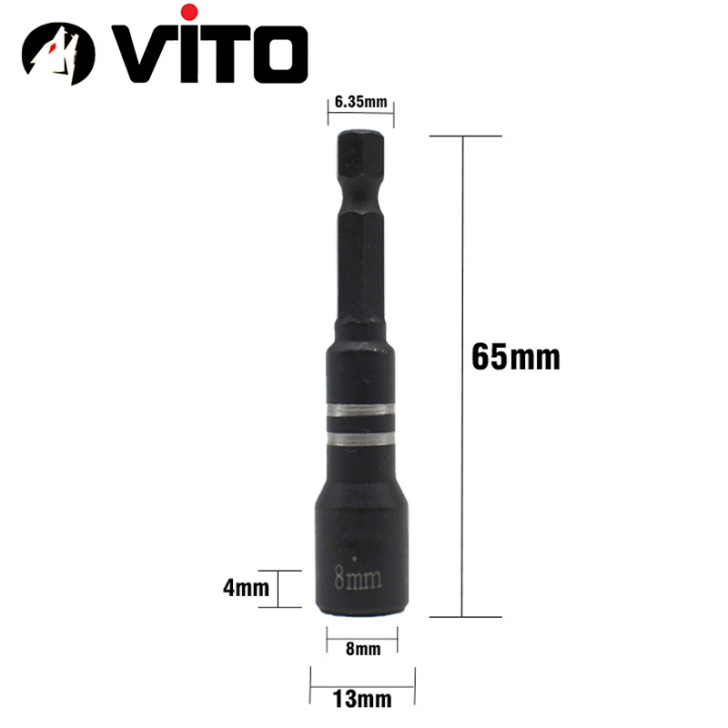 Đầu Bắn Vít Tôn Nam Châm Vĩnh Cửu Chất Liệu Thép S2 Độ Cứng Cao Chuyên Dụng  VITO