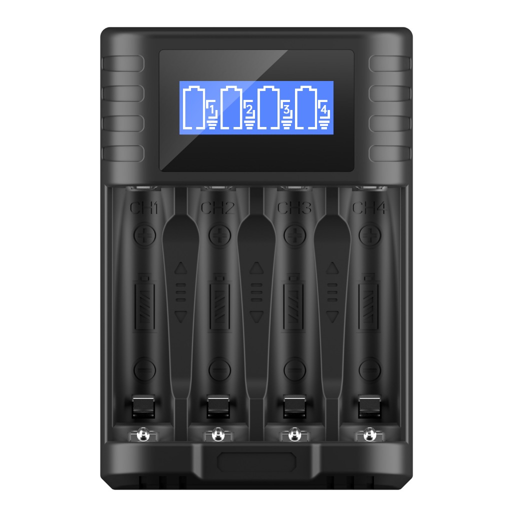 Sạc Pin Yonii NL4/L4/N4 VITO Chuyên Dụng Sạc Pin Li-ion 1.5V, Ni-MH 1.2V Size AA/AAA Chân Cắm Type C