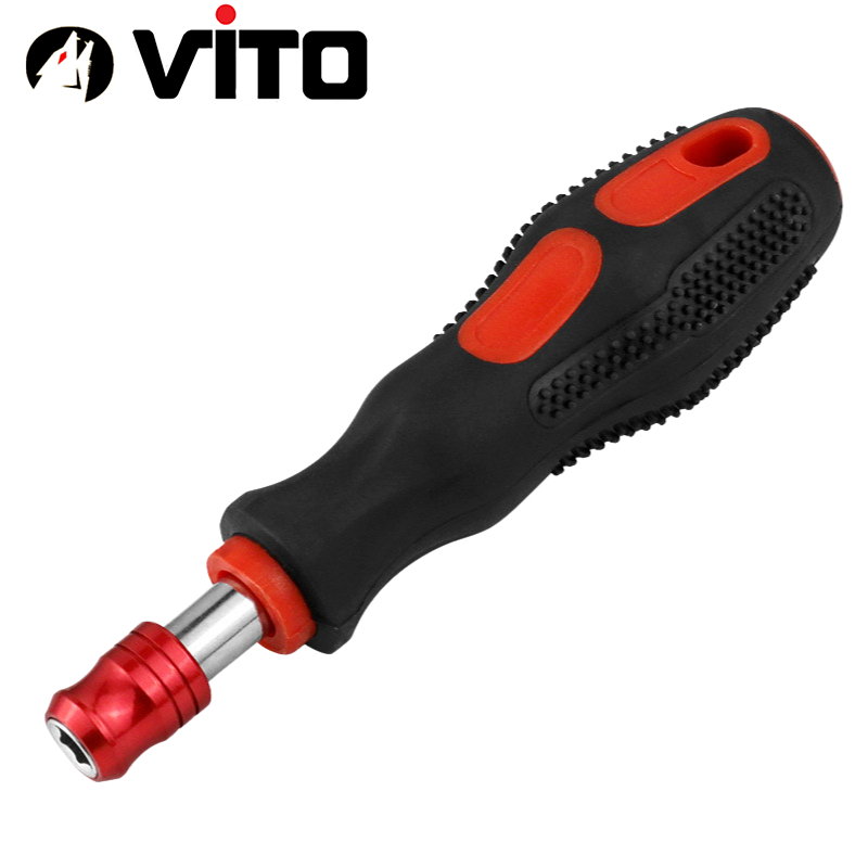 Cán Tua Vít Tô Vít Lục Giác Có Bi Giữ VITO Gắn Mũi Lục Giác 6.35mm Tay Cầm Cao Su