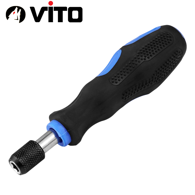 Cán Tua Vít Tô Vít Lục Giác Có Bi Giữ VITO Gắn Mũi Lục Giác 6.35mm Tay Cầm Cao Su