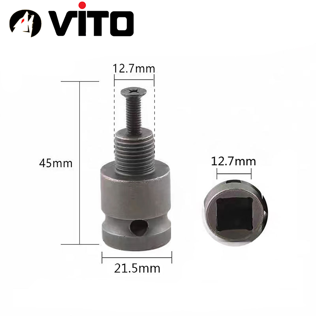 Đầu Chuyển Đầu Bulong 1/2 Sang Khoan Măng Ranh 10mm 13mm VITO