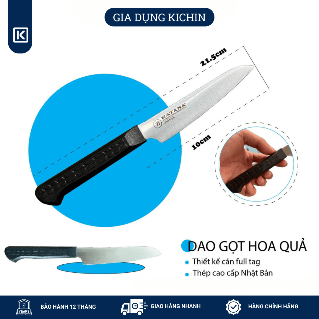 Bộ 5 chiếc dao bếp cao cấp KATANA Basic - Set 5 KATASET5 đa năng - Thái thịt cá (5 chiếc)
