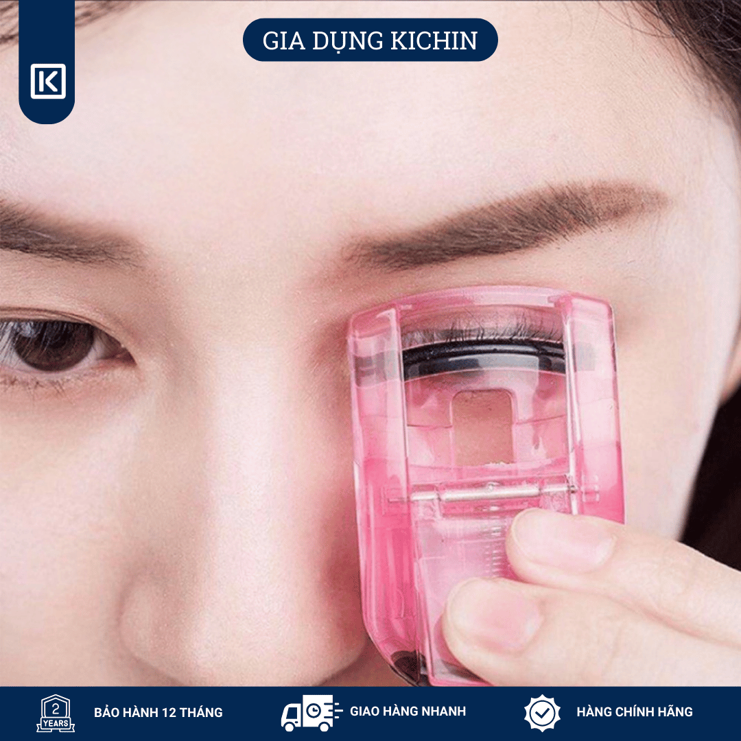 Kẹp uốn mi cao cấp Nhật KAI KQ3011 (màu hồng)