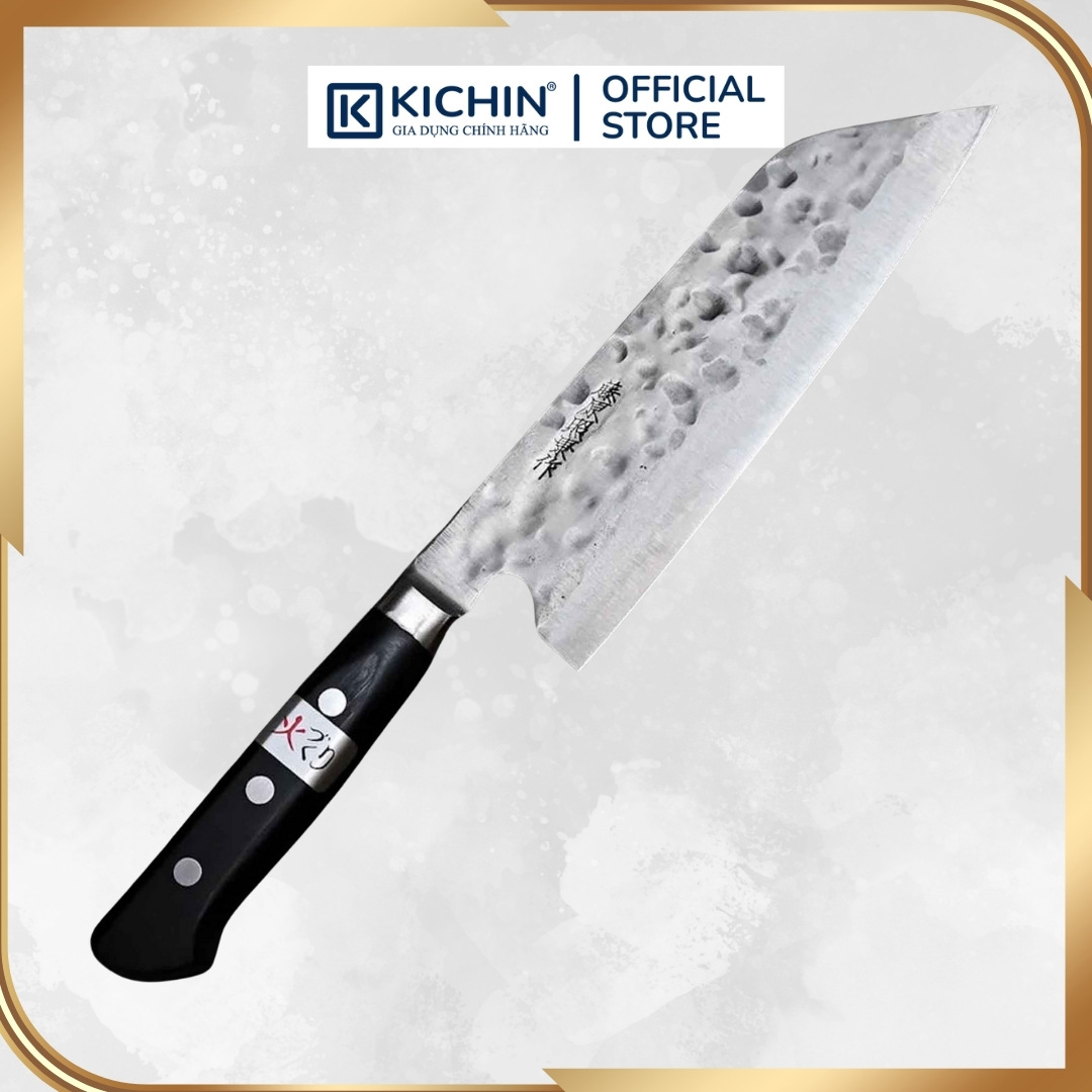Dao Teruyasu Fujiwara Maboroshi Shirogami #1 Santoku 180mm