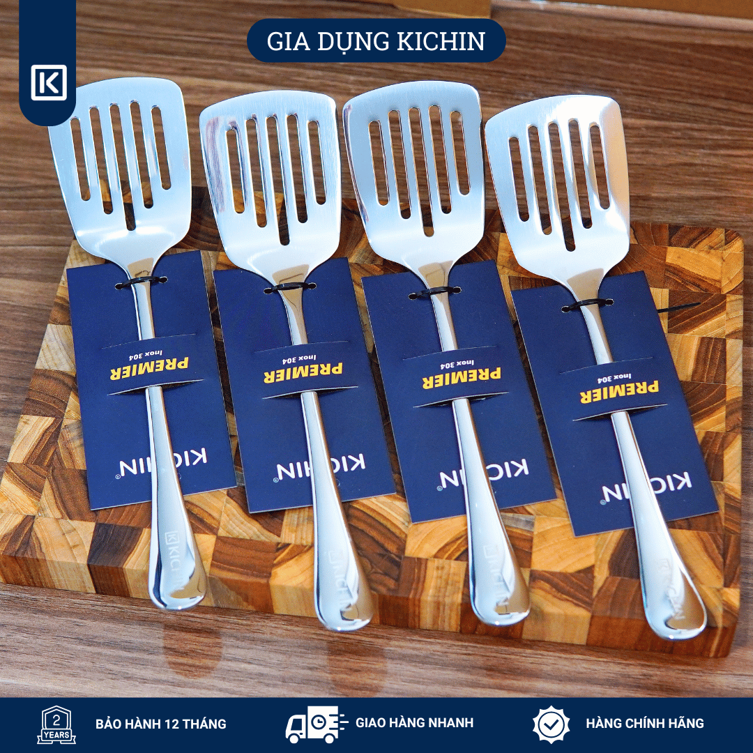Xẻng lật thức ăn cao cấp inox 304 thương hiệu Kichin KX-01