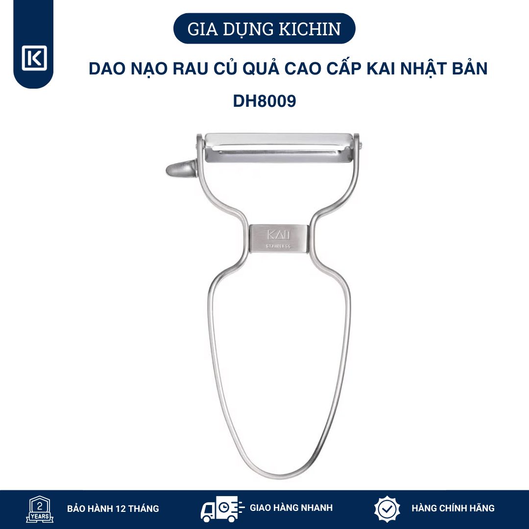 Dao nạo rau củ quả cao cấp Kai Nhật Bản DH8009