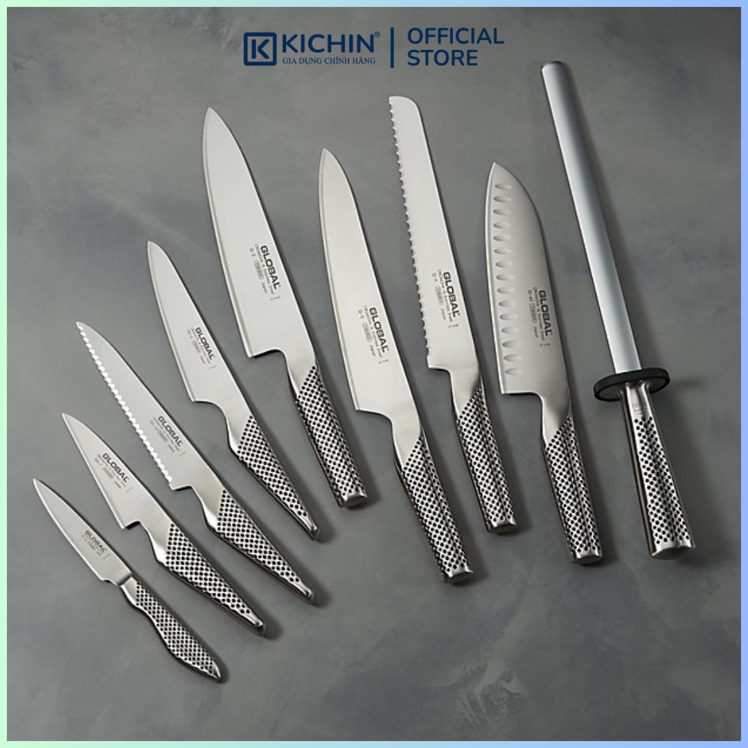 Dụng cụ liếc dao Global G38 Diamond Sharpening Steel (260mm)