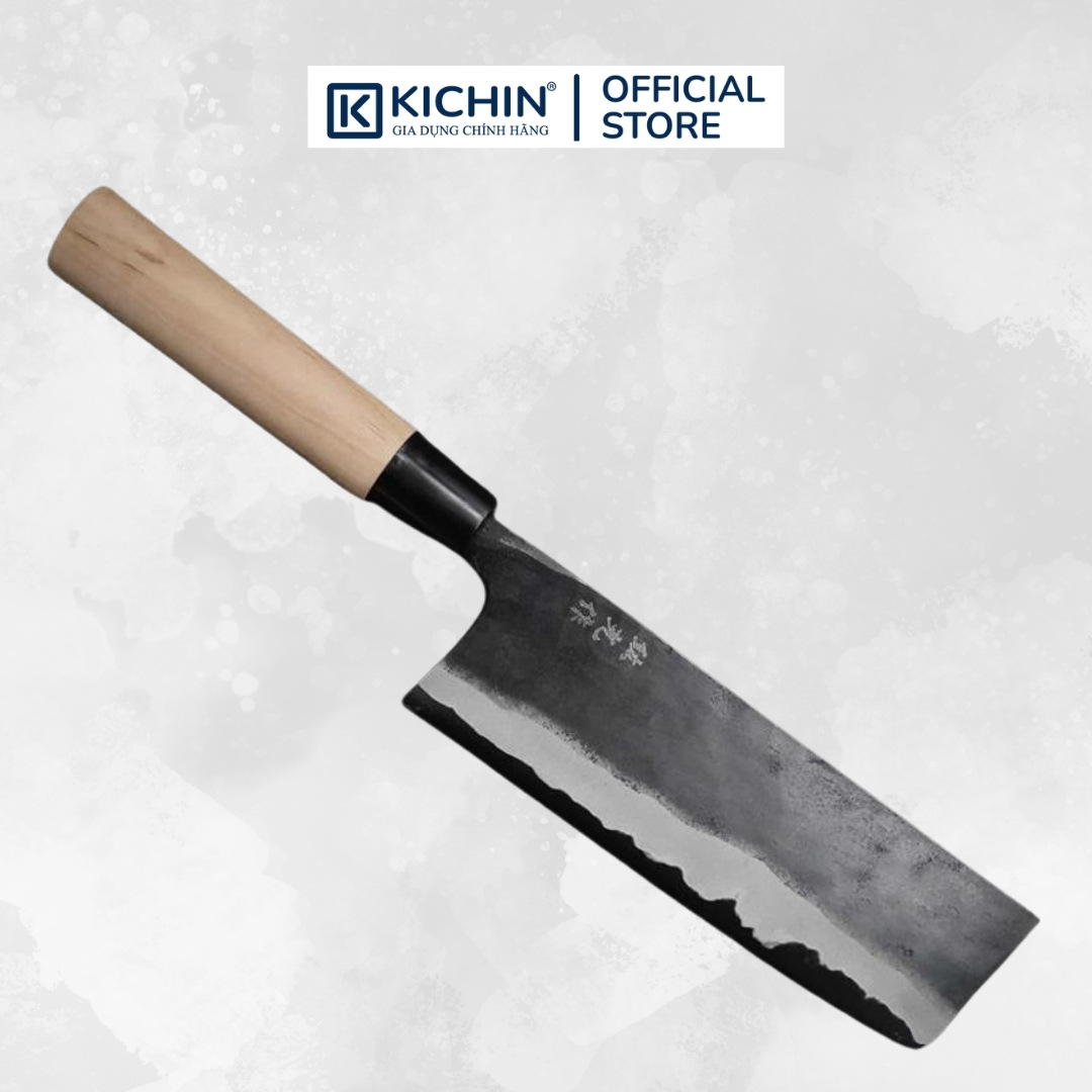 Dao Thủ Công Đa Năng Yamasa Nakiri thép Aogami 165mm