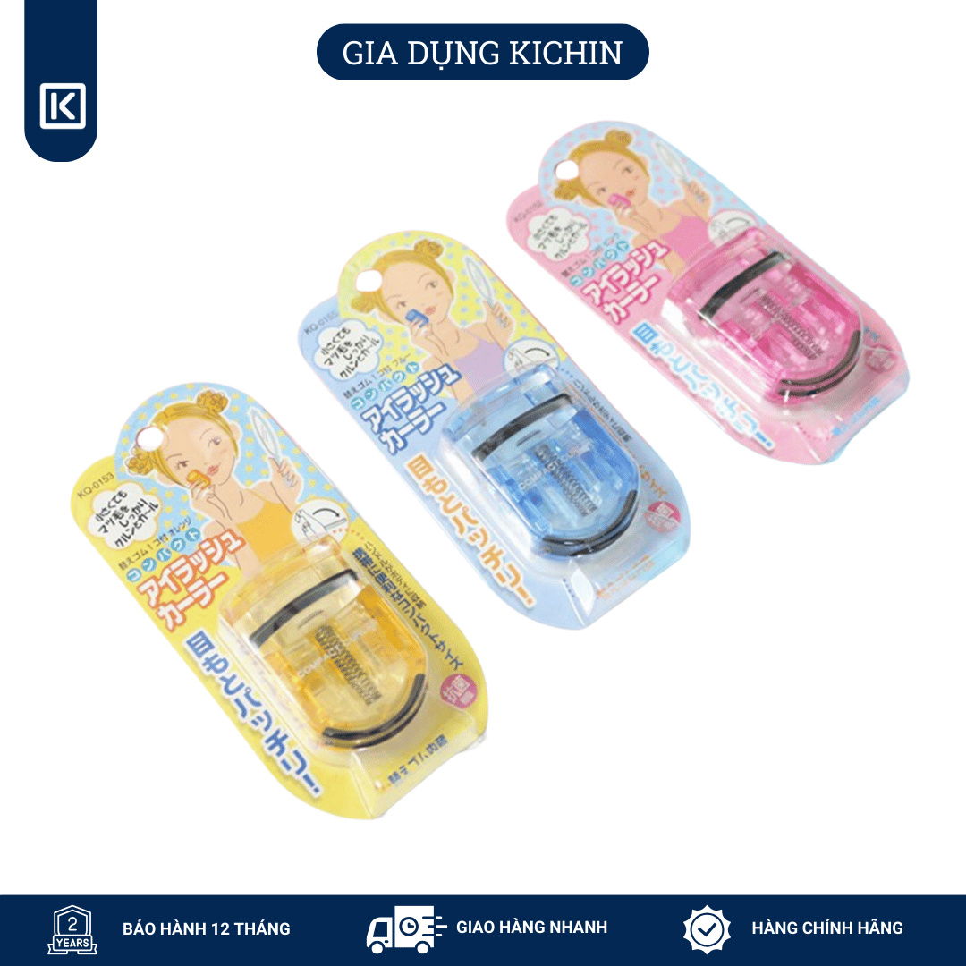 Kẹp uốn mi cao cấp Nhật KAI KQ3012 (màu xanh)