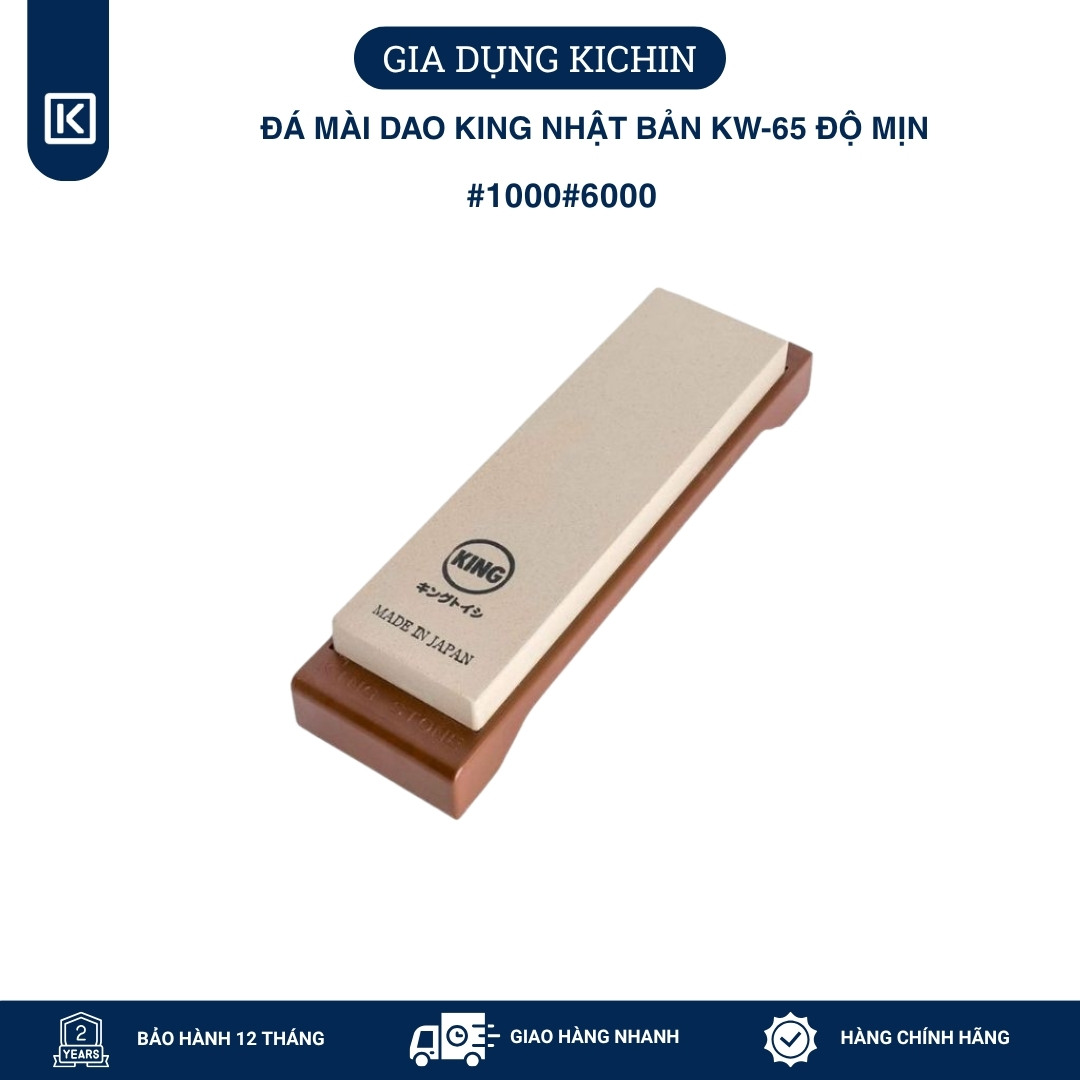 Đá Mài Dao KING Nhật Bản  KW-65 độ mịn #1000/#6000