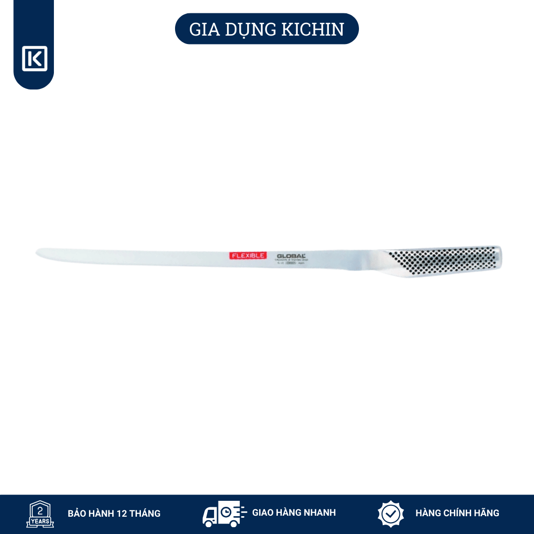 Dao bếp Nhật cao cấp Global G10 Salmon Knife - Dao phi lê cá hồi (310mm)
