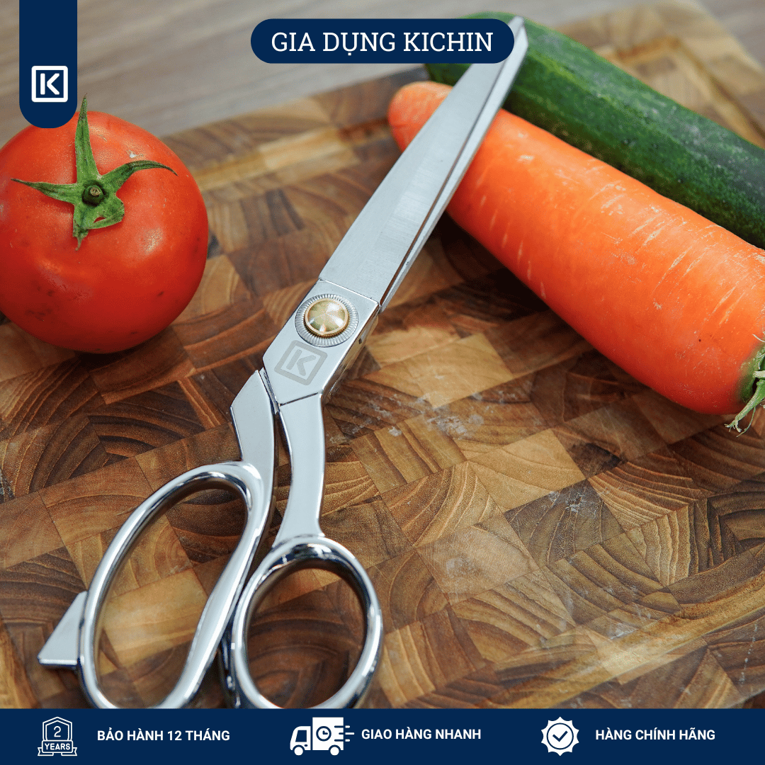 Combo kéo cắt đa năng + nạo rau củ cao cấp thương hiệu Kichin