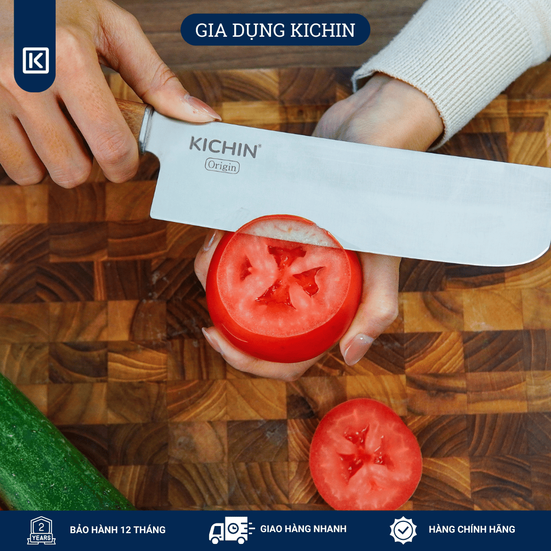 Dao bếp cao cấp thương hiệu KICHIN Origin Nakiri- Dao thái rau củ KCD-103