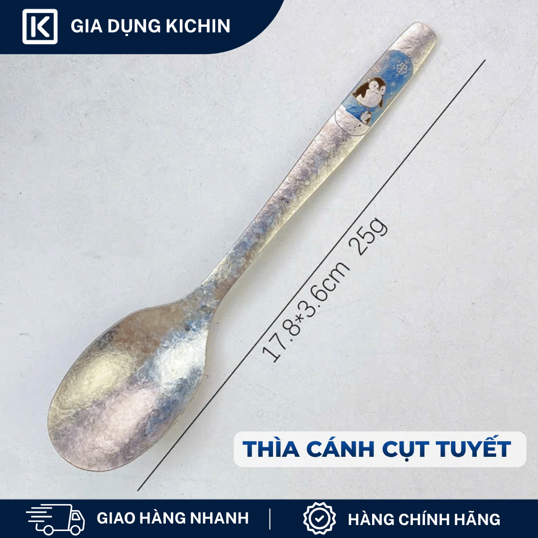 Thìa Titanium Nguyên Chất Cao Cấp KICHIN - Siêu Nhẹ, Hạn Chế Truyền Nhiệt, Bền, Chống Gỉ