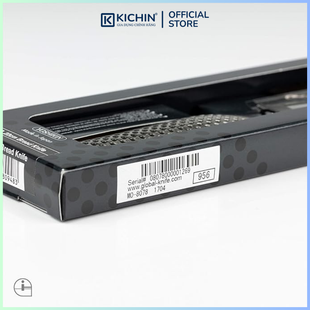 Dao bếp Nhật cao cấp Global G9 Bread - Dao cắt bánh mỳ (220mm)