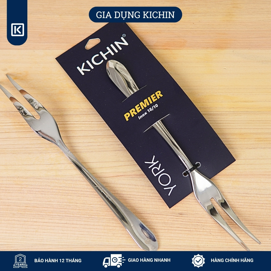 Combo 3 dĩa( nĩa) cao cấp thép 18/10 dòng York thương hiệu Kichin