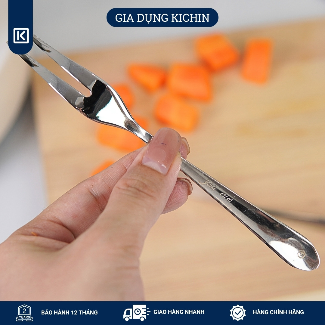 Dĩa( nĩa) cao cấp thép 18/10 dòng York thương hiệu Kichin