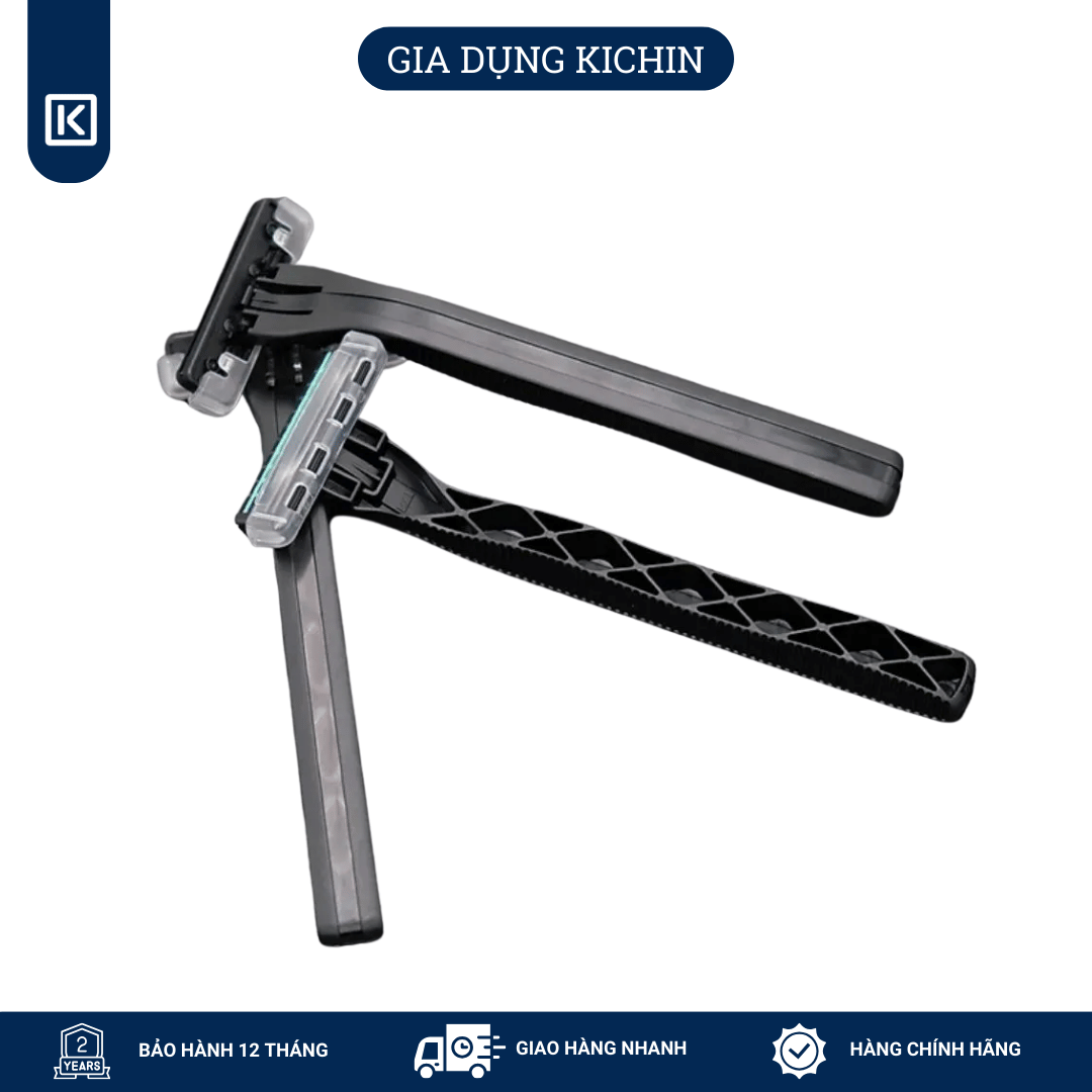 Dao cạo râu cao cấp Nhật LUS-3P bộ 3 chiếc (màu đen)