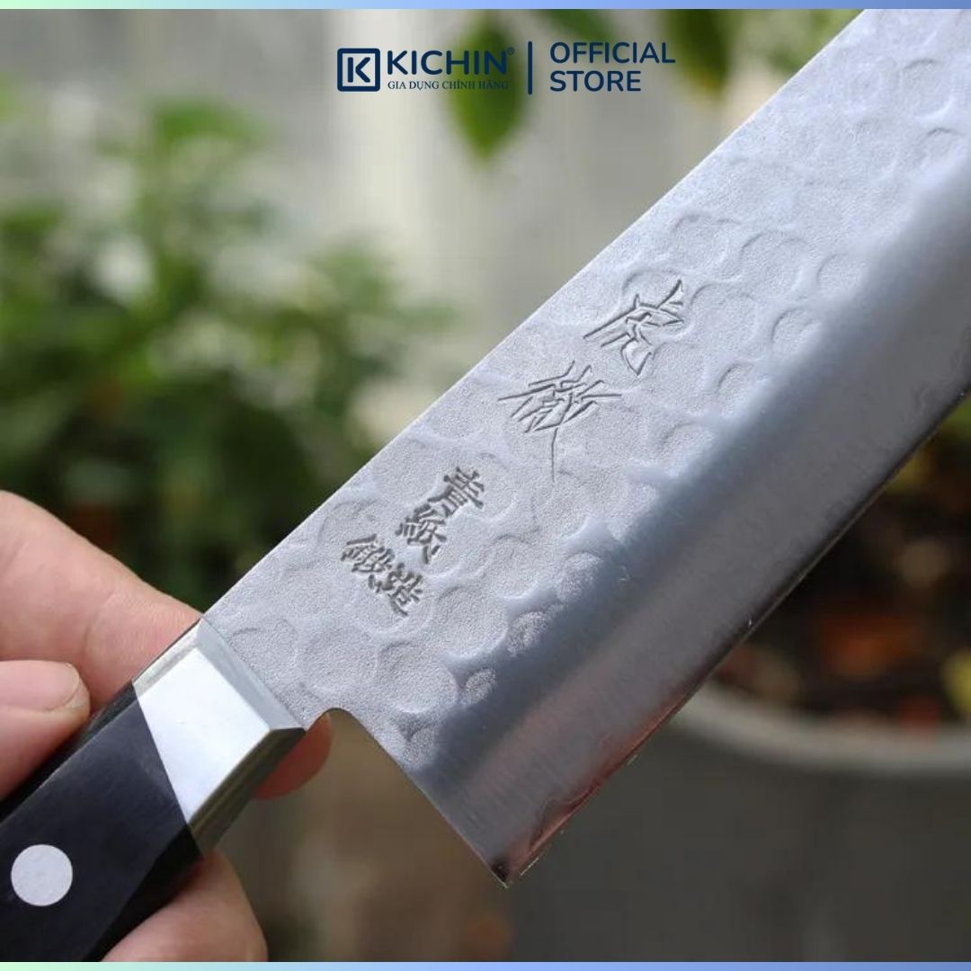 Dao Nhật Thủ Công Cao Cấp Yasuda Gyuto 200mm Aogami #2