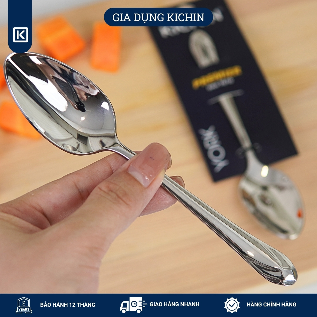 Combo 3 thìa trà cao cấp thép 18/10 dòng York thương hiệu Kichin