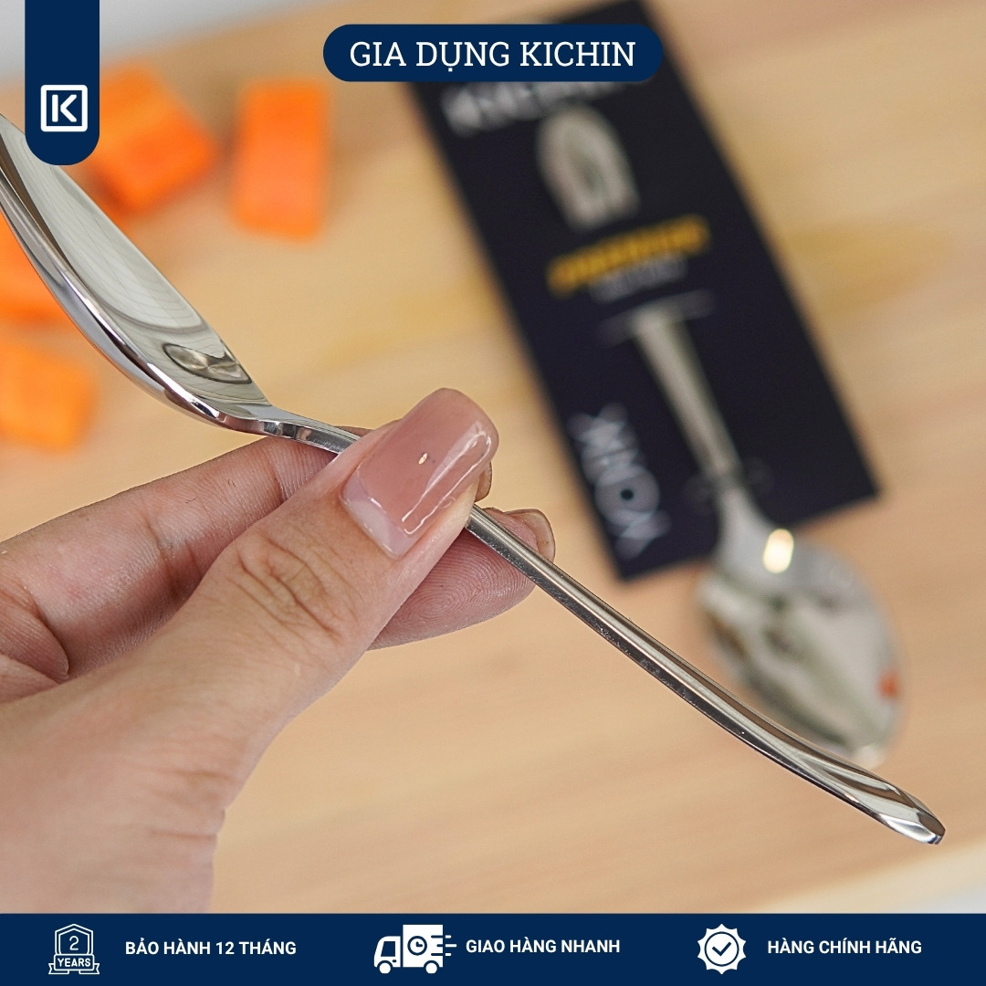 Combo 3 thìa trà cao cấp thép 18/10 dòng York thương hiệu Kichin