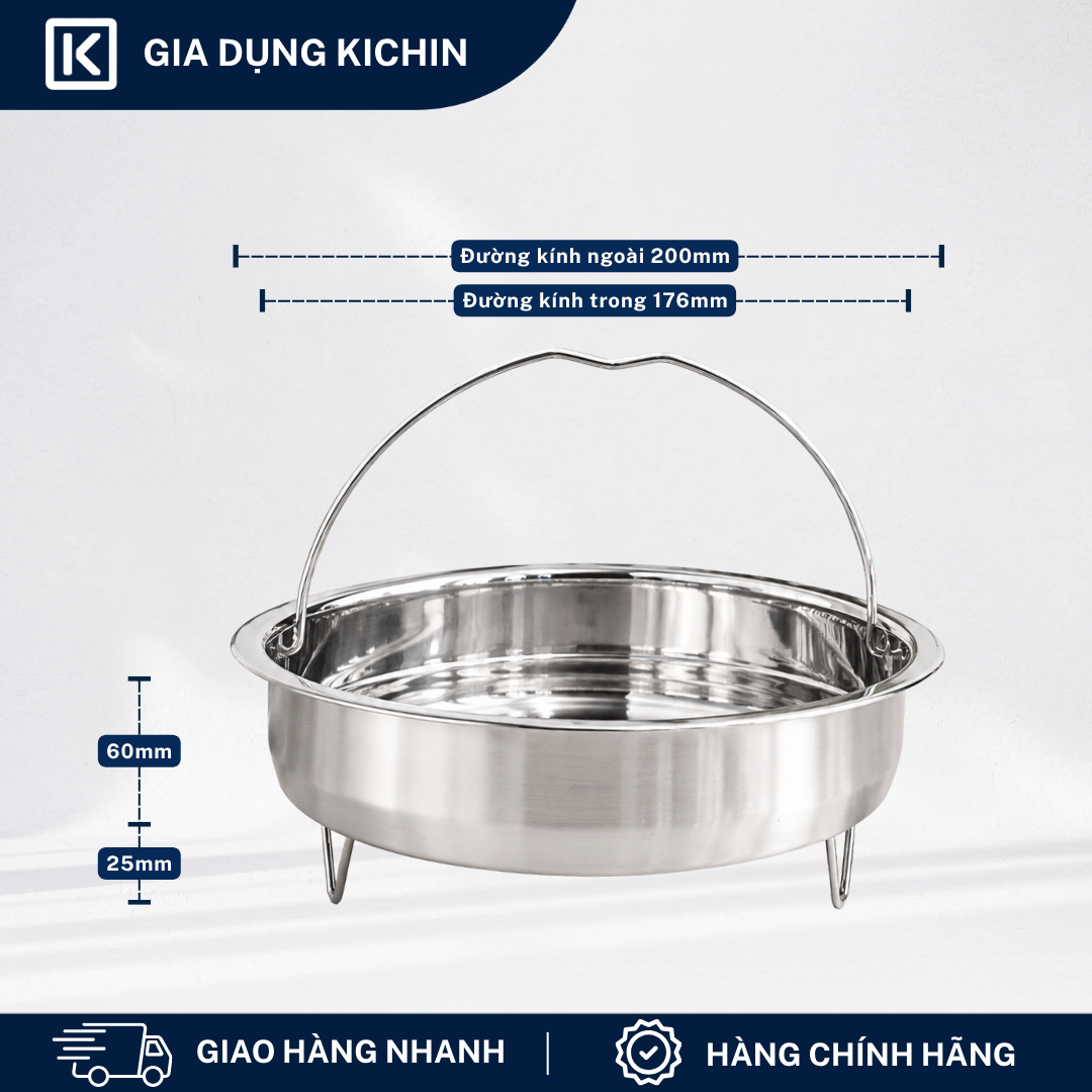 Giá hấp cao cấp thương hiệu KICHIN Inox 304 KGH-01