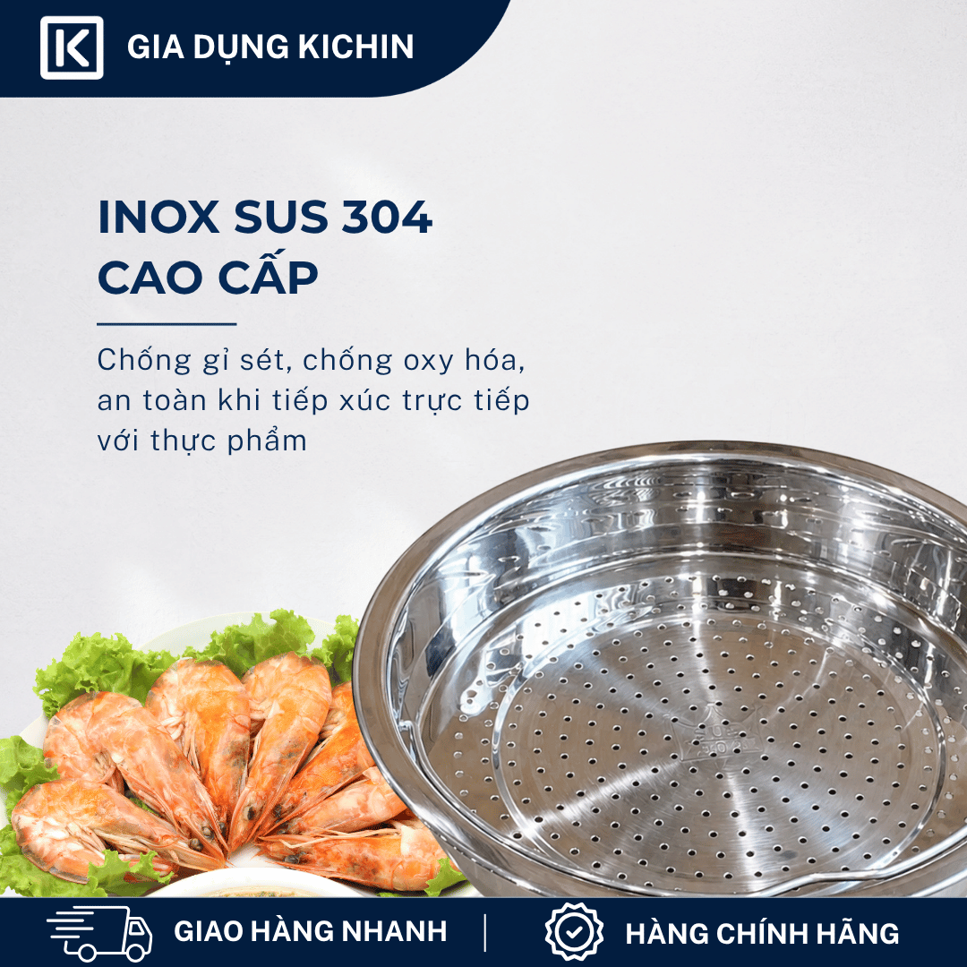 Giá hấp cao cấp thương hiệu KICHIN Inox 304 KGH-01