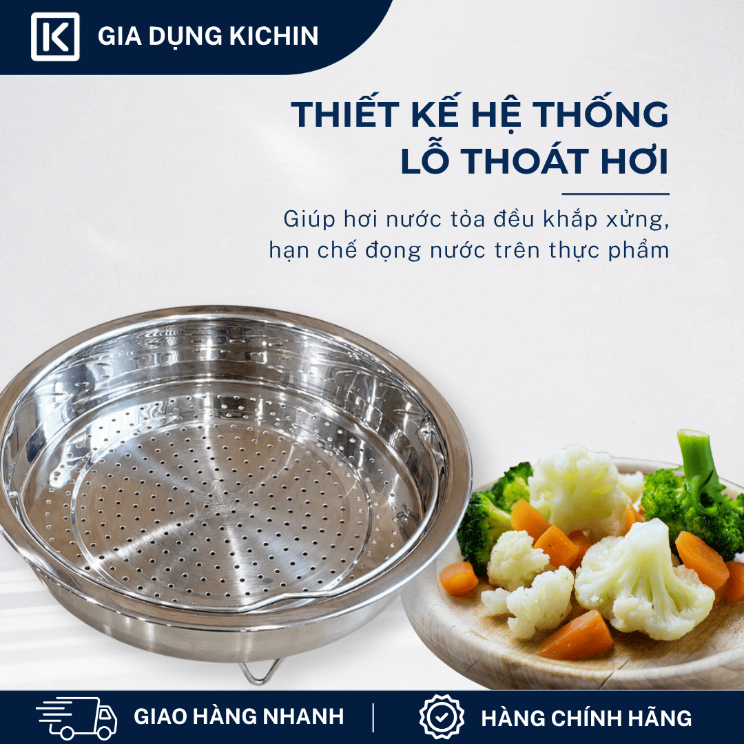 Giá hấp cao cấp thương hiệu KICHIN Inox 304 KGH-01