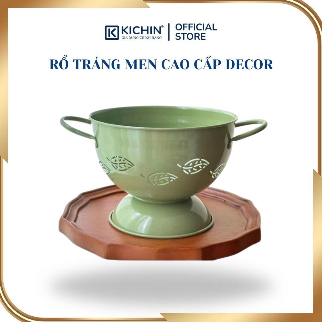 Rổ Decor Tráng Men Cao Cấp - Giỏ Sắp Xếp Đồ Dùng Đa Năng