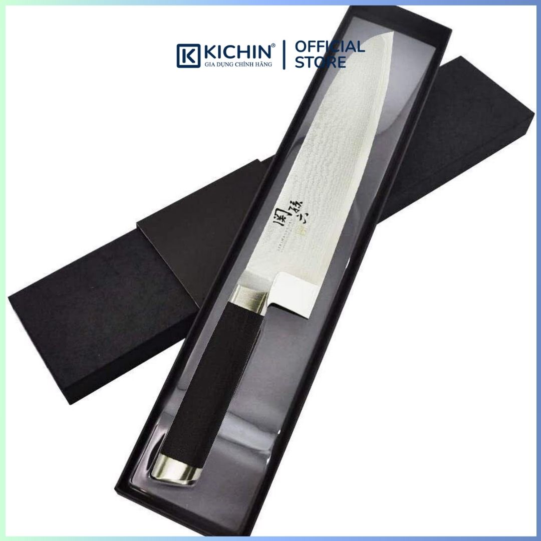 Dao thái đa năng Nhật Bản cao cấp KAI Seki Magoroku Damascus 33 lớp VG-10 Santoku - AE-5200 (165mm)
