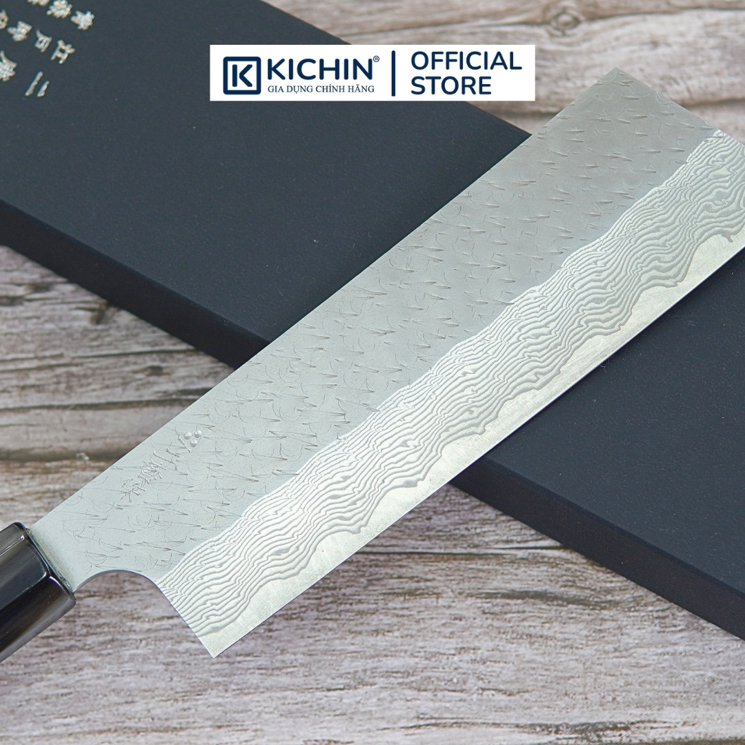 Dao Đa Năng Nakiri Kiritsuke Nigara 180mm Thép SPG STRIX (LIMITED)