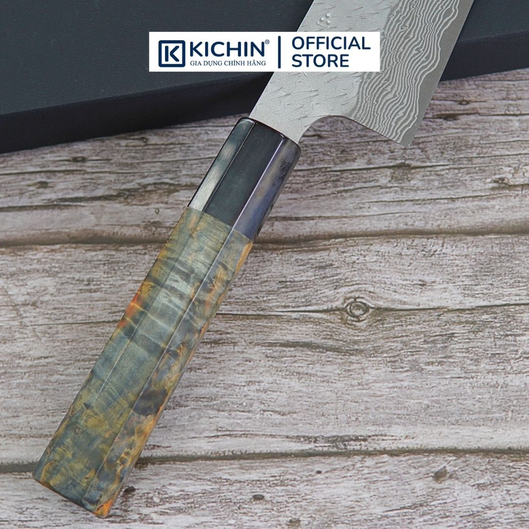 [LIMITED]Dao Đa Năng Kiritsuke Santoku Nigara 180mm Thép SPG STRIX