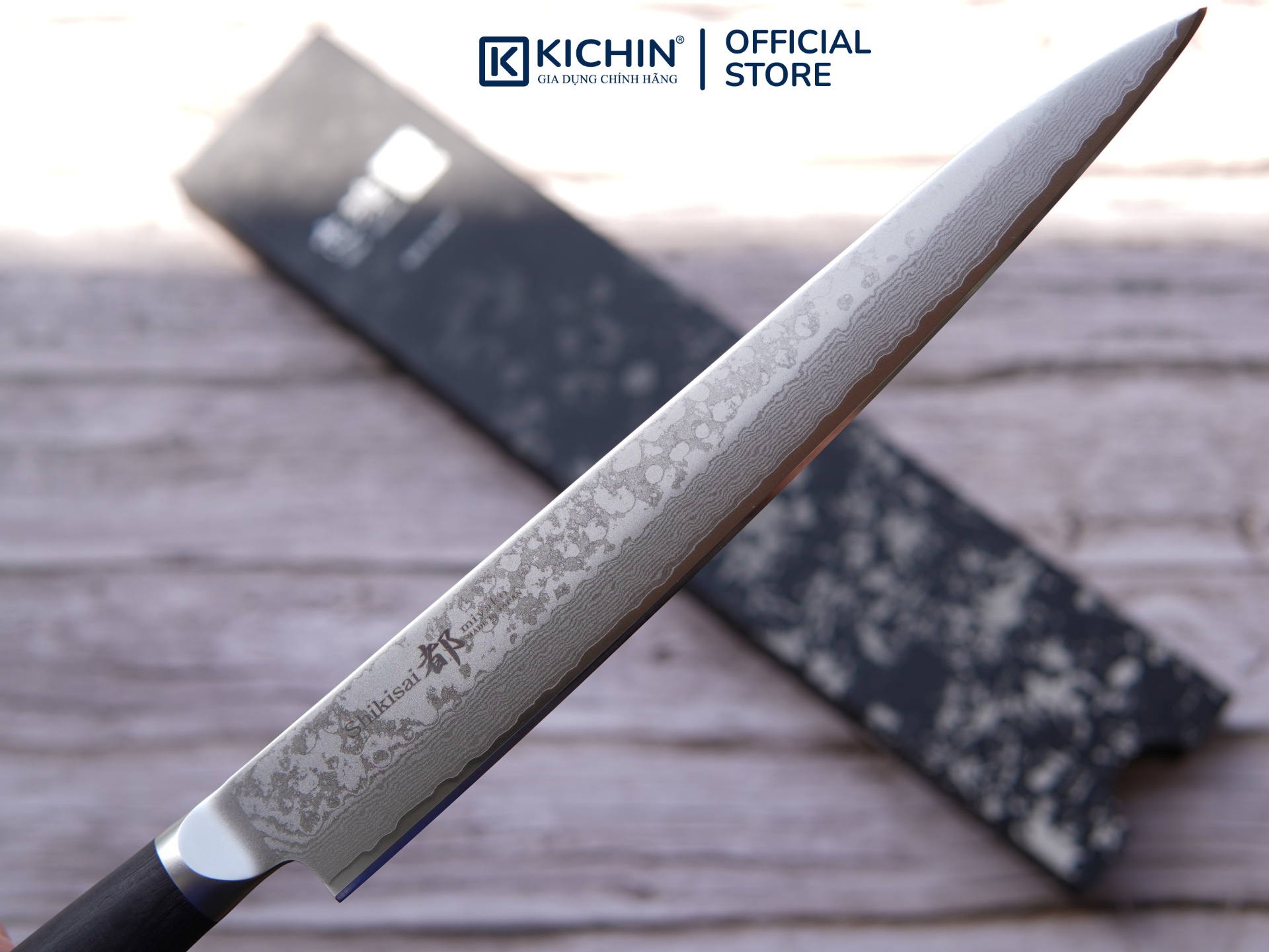 Dao Nhật Thủ Công Cao Cấp Shizu Shikisai Yanagiba Vát Đôi (240mm)