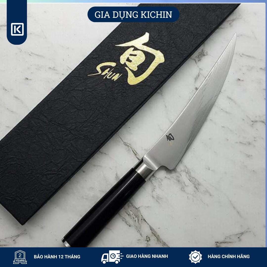 Dao bếp Nhật cao cấp Shun Classic Boning/Fillet - Dao phi lê thép Damascuss 69 lớp DM0743 (150mm)