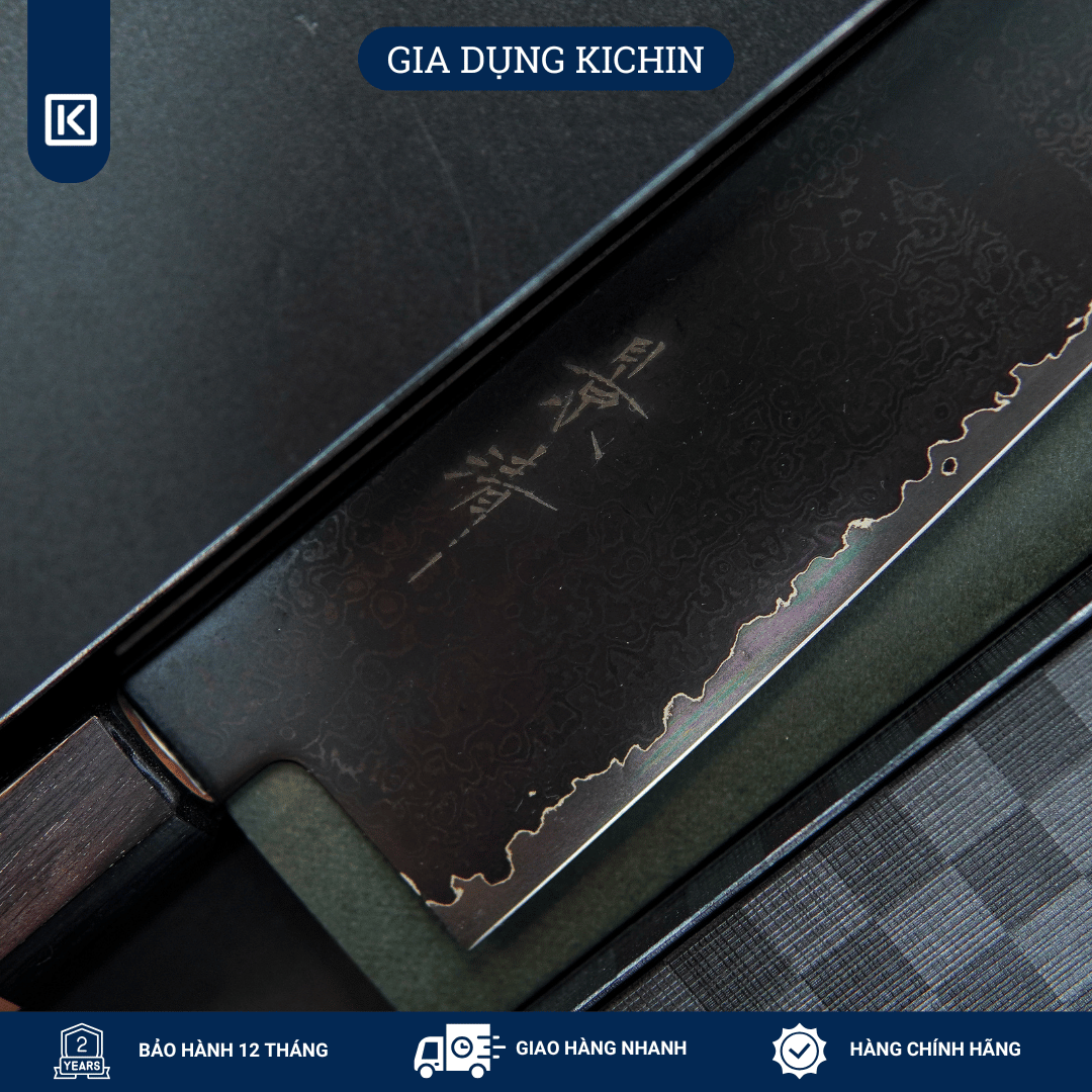 Dao Bếp Đa Năng Kagekiyo Damascus Black Wa Kiritsuke 210mm