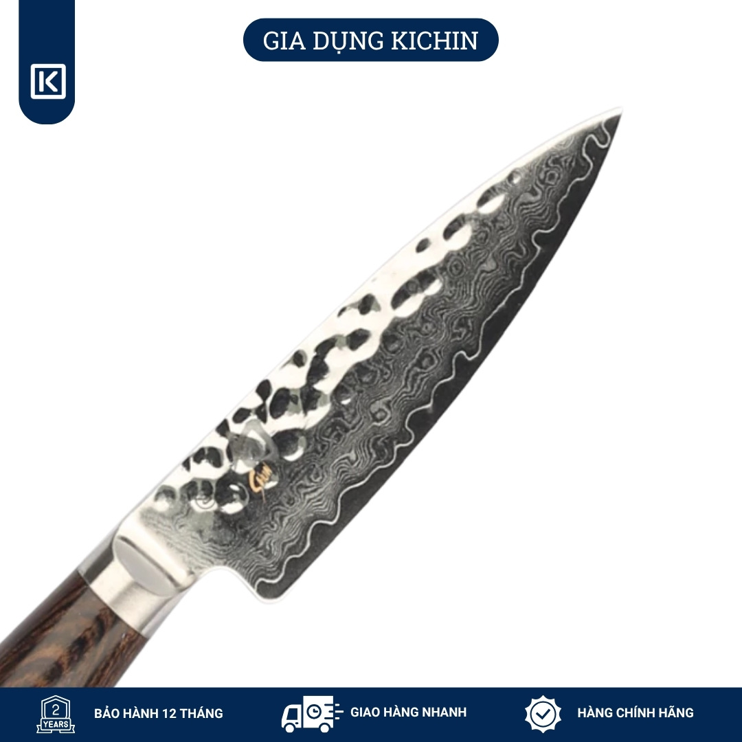 Dao bếp Nhật cao cấp Shun Premier Paring - Dao gọt hoa quả thép Damascuss 69 lớp TDM0700 (100mm)
