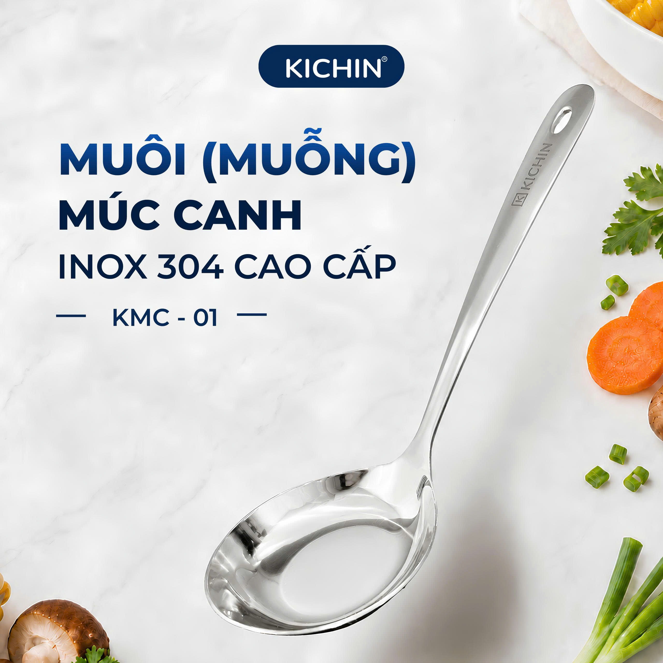 Muôi( muỗng) múc canh chất liệu Inox 304 Cao Cấp Kichin