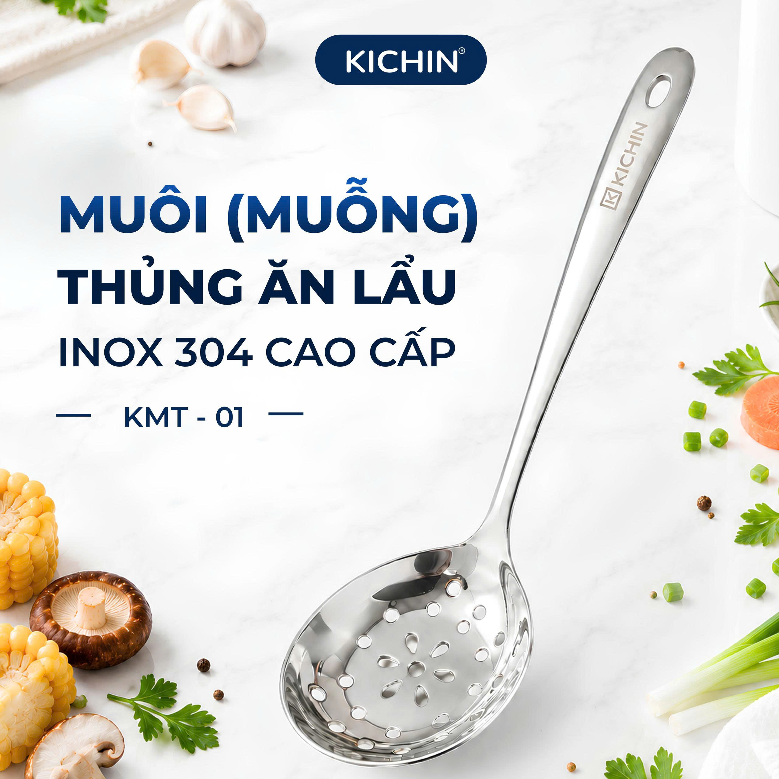 Combo muôi( muỗng) múc canh, ăn lẩu chất liệu Inox 304 Cao Cấp