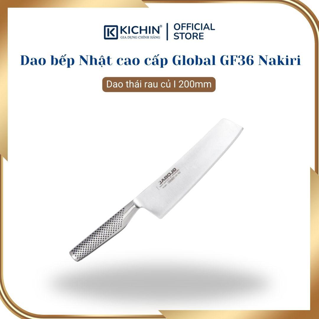 Dao bếp Nhật cao cấp Global GF36 Nakiri - Dao thái rau củ (200mm)