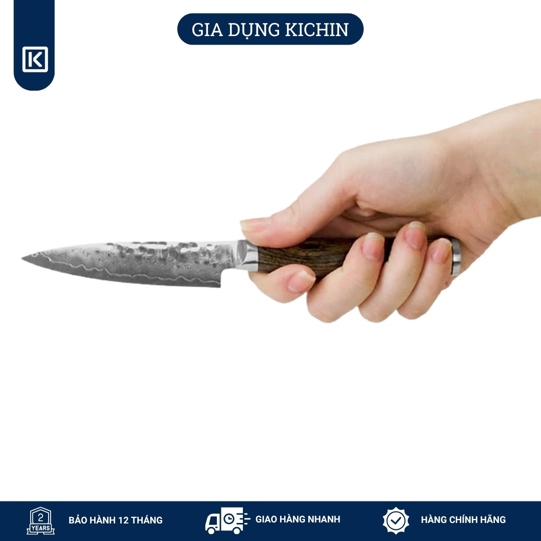 Dao bếp Nhật cao cấp Shun Premier Paring - Dao gọt hoa quả thép Damascuss 69 lớp TDM0700 (100mm)
